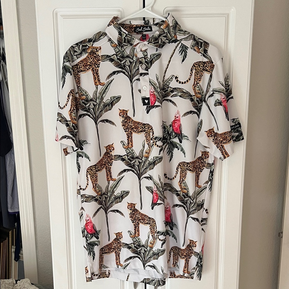 Bad Birdie Golf Polo - Leopard